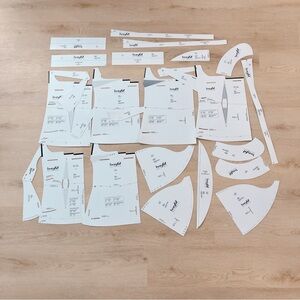 Bonfit Patterners Bodice/Top Drafting Set Multi-Size with Box